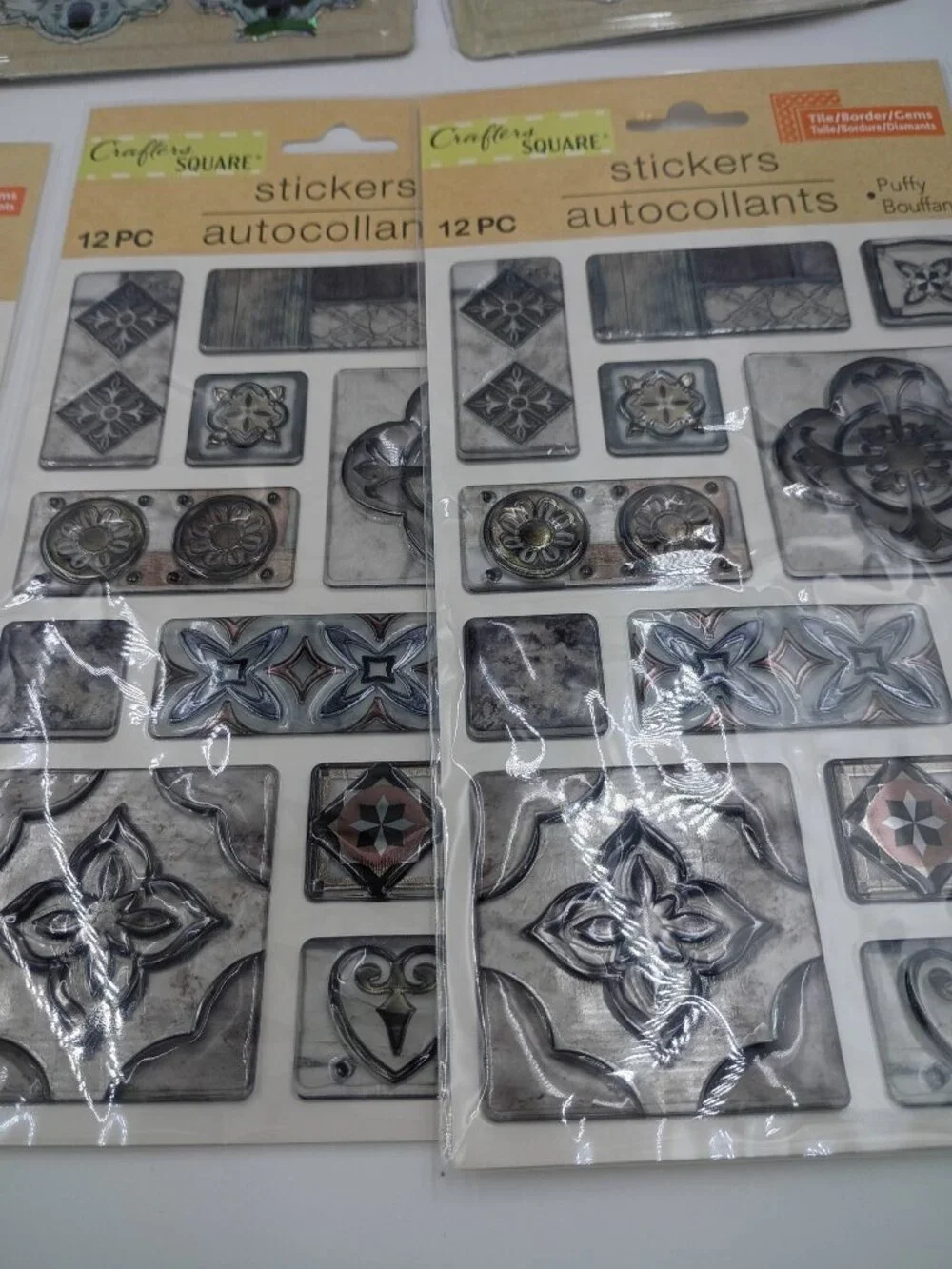 32-Pc Mega Crafting Bundle Vinyl Iron-Ons Stencils Stickers Clear Stamps Kits